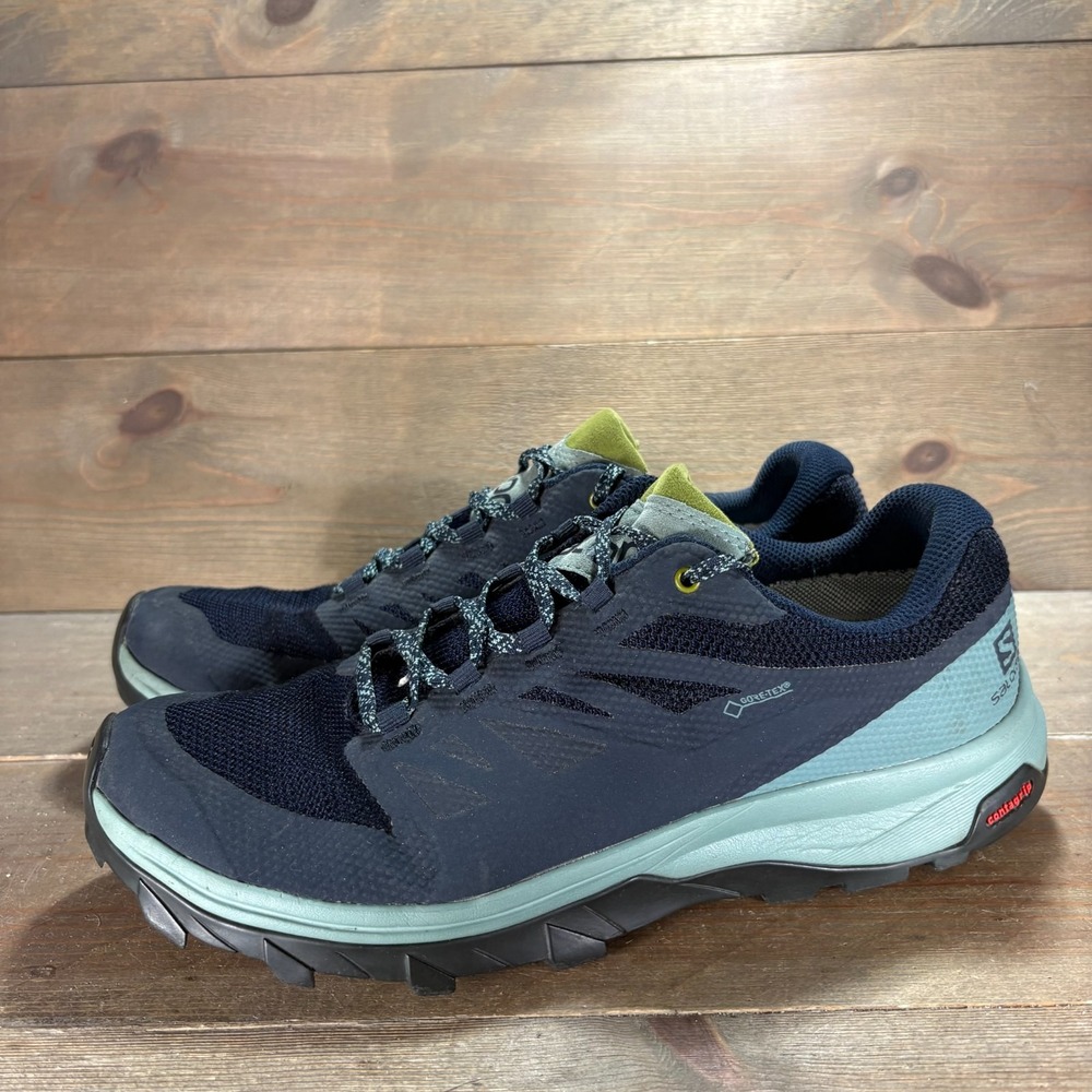 Salomon Outline GTX Womens size 10 shoes Navy waterproof hiking shoes